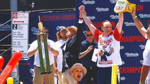 NEXT Trending Image: Nathan's Most Famous Hot Dog Eater is Back: Joey Chestnut Will Compete in 2025
